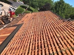 After installation your cedar roof will need care