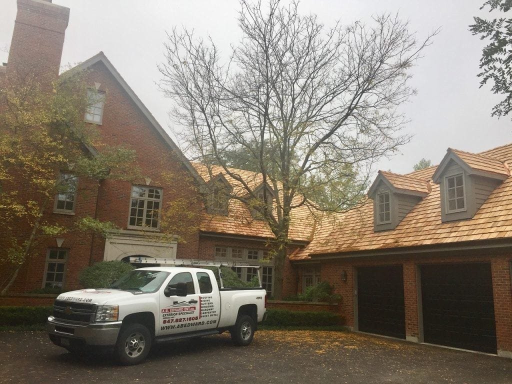 Glencoe IL Cedar Roof Installation