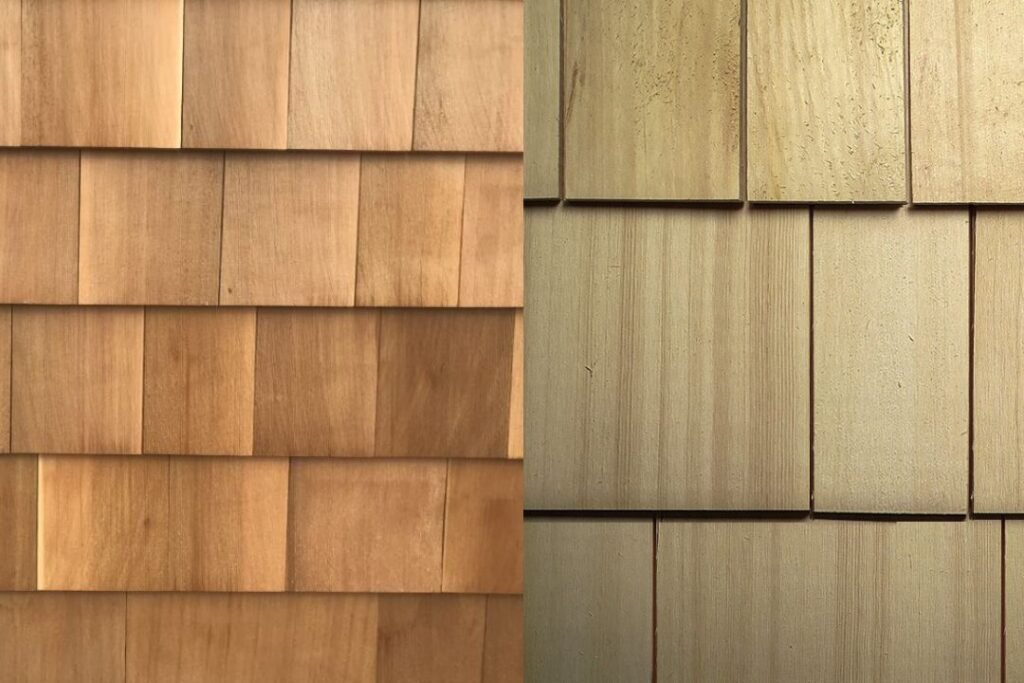 different kinds of cedar in roofing