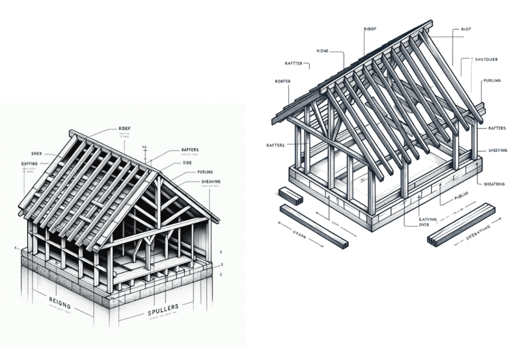 how is a cedar roof constructed